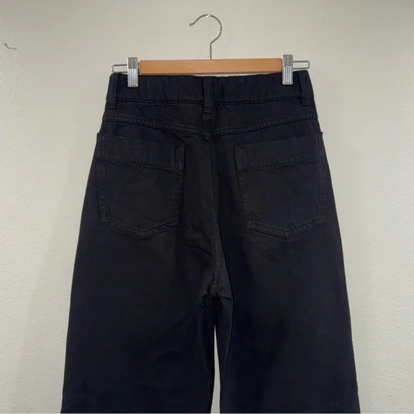 Lemaire Women's High Waisted Black Jeans Size 38 - 100% Cotton - Picture 5 of 7